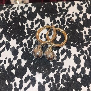 Trending Gold and silver combo earrings